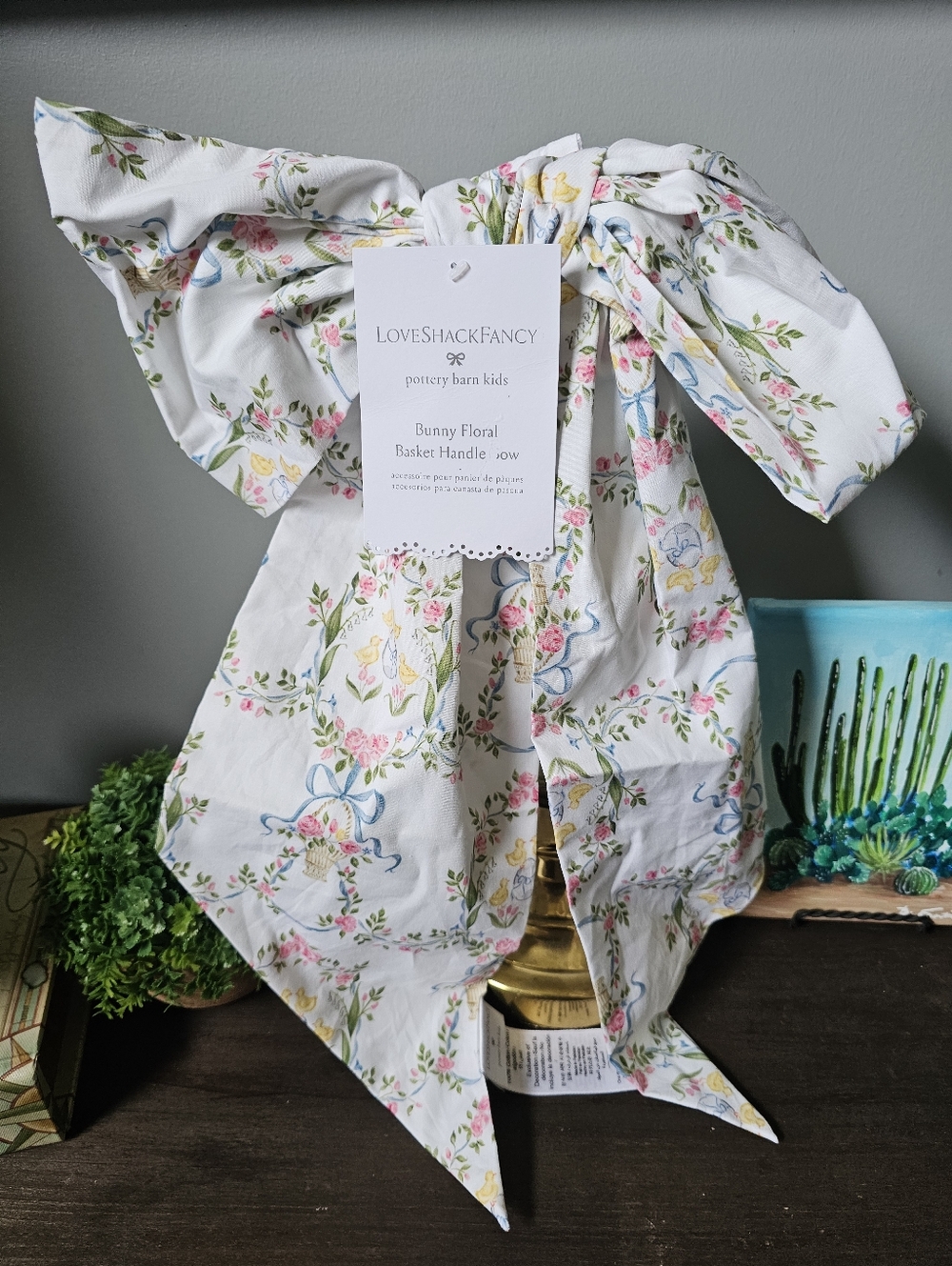 New Pottery Barn Basket Bow